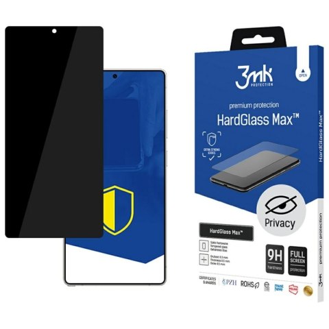 Szkło prywatyzujące 3MK HardGlass Max Privacy do Samsung Galaxy S25 Ultra czarny