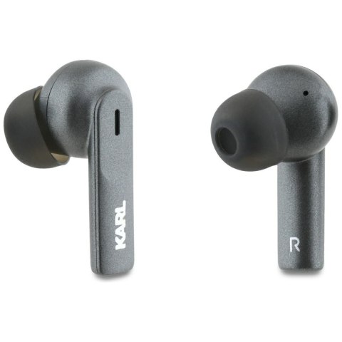 Słuchawki TWS Karl Lagerfeld Metal Printed Logo ANC/ENC czarny