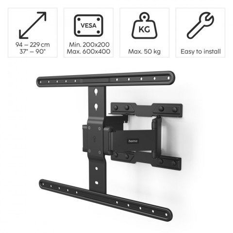 Uchwyt LCD/LED 600x400 fullmotion 90'