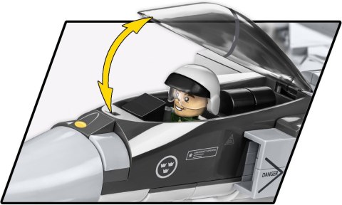 Klocki Armed Forces SAAB Jas 39 Gripen E 480 klocków