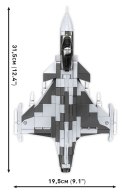Klocki Armed Forces SAAB Jas 39 Gripen E 480 klocków