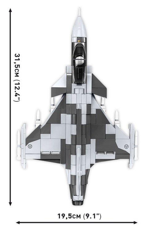 Klocki Armed Forces SAAB Jas 39 Gripen E 480 klocków
