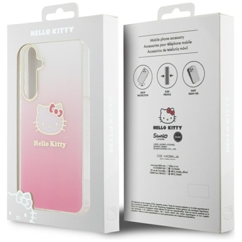 Hello Kitty HKHCSA55HDGKEP A55 A556 różowy/pink hardcase IML Gradient Electrop Kitty Head