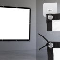 MACLEAN EKRAN PROJEKCYJNY 150", 330X187CM, OBRAMOWANIE 25MM 16:9, HACZYKI DO NACIĄGU MC-167