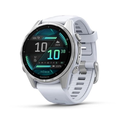 Zegarek sportowy Garmin Fenix 8 AMOLED 43mm Srebrny