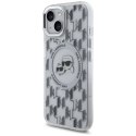 Karl Lagerfeld KLHMP15SHMCKMHT iPhone 15 6.1" przezroczysty/transparent IML Monogram Karl&Choupette Head MagSafe
