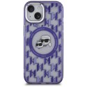 Karl Lagerfeld KLHMP15SHMCKMHU iPhone 156.1" fioletowy/purple IML Monogram Karl&Choupette Head MagSafe