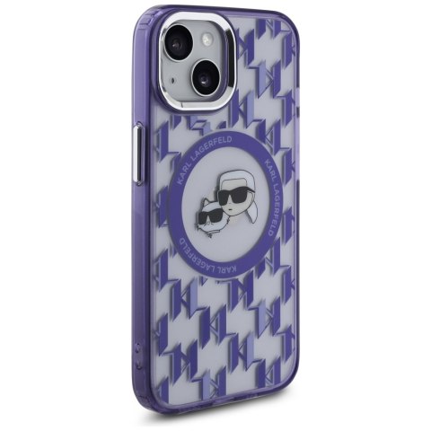 Karl Lagerfeld KLHMP15SHMCKMHU iPhone 156.1" fioletowy/purple IML Monogram Karl&Choupette Head MagSafe