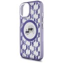 Karl Lagerfeld KLHMP15SHMCKMHU iPhone 156.1" fioletowy/purple IML Monogram Karl&Choupette Head MagSafe