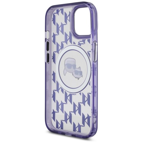 Karl Lagerfeld KLHMP15SHMCKMHU iPhone 156.1" fioletowy/purple IML Monogram Karl&Choupette Head MagSafe