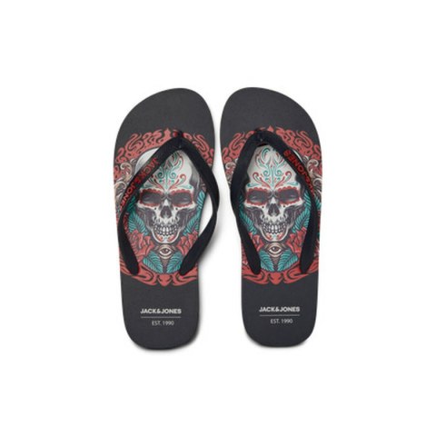 Klapki dla mężczyzn Jack & Jones JFWSKULLS Czarny - 42-43