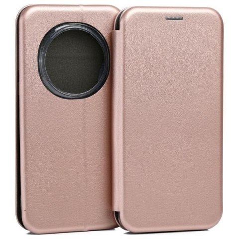 Etui Beline Book Magnetic do Honor Magic7 Pro różowo-złoty
