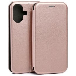 Etui Beline Book Magnetic do iPhone 17 różowo-złoty