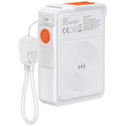 Ładowarka hybrydowa 4smarts 6w1 USB-C/USB-A PD 22.5W z powerbankiem 10 000 mAh, ładowanie indukcyjne Qi, kabel USB-C, b