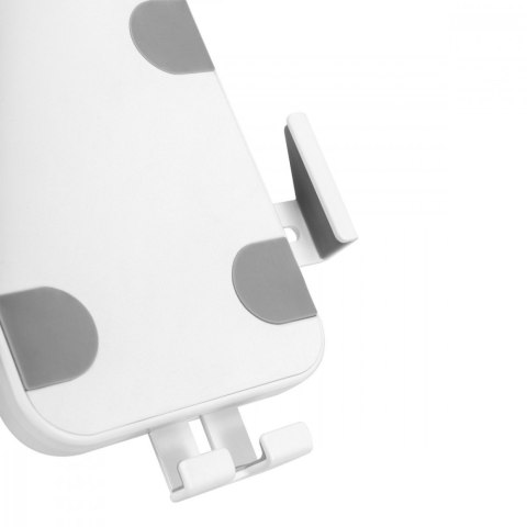 Ścienny uchwyt reklamowy do tabletu z blokadą MC-469W Biały