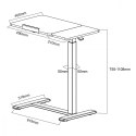 Mobilne biurko/stand na laptop MC-120B, 76-109cm