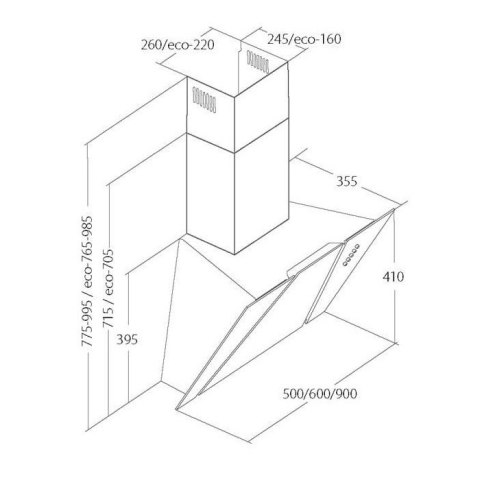 Okap AKPO WK-4 CETIAS 50 BIAŁY ECO