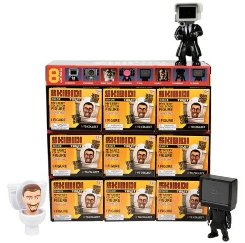 Skibidi Toilet - Display 9 sztuk Tajemnicze figurki