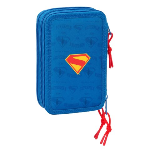 Piórnik Superman Niebieski 12,5 x 19,5 x 5,5 cm 37 Części