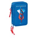 Piórnik Superman Niebieski 12,5 x 19,5 x 5,5 cm 37 Części