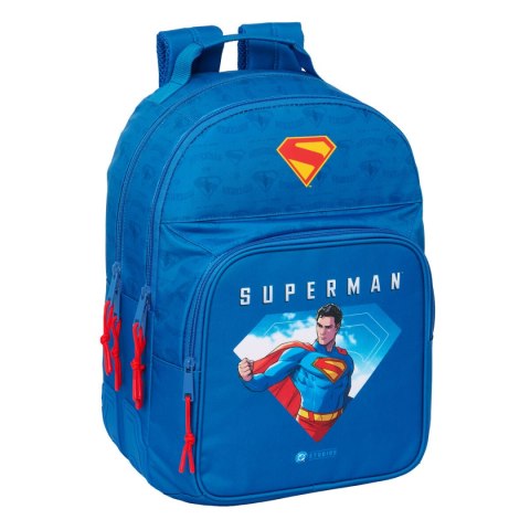 Plecak szkolny Superman Niebieski 32 x 42 x 15 cm