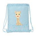 Worek na buty ze sznurkami Sophie la Girafe Niebieski 26 x 34 x 1 cm