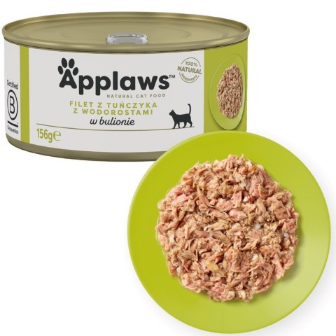 Applaws Cat Tin Tuna Fillet with Seaweed 156g