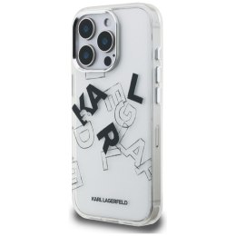 Etui Karl Lagerfeld IML Sketched Graphic do iPhone 16 Pro przezroczysty
