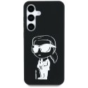 Etui Karl Lagerfeld Silicone Graffiti Ikonik Printed Logo MagSafe do Samsung Galaxy S25 czarny
