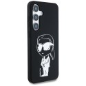 Etui Karl Lagerfeld Silicone Graffiti Ikonik Printed Logo MagSafe do Samsung Galaxy S25 czarny