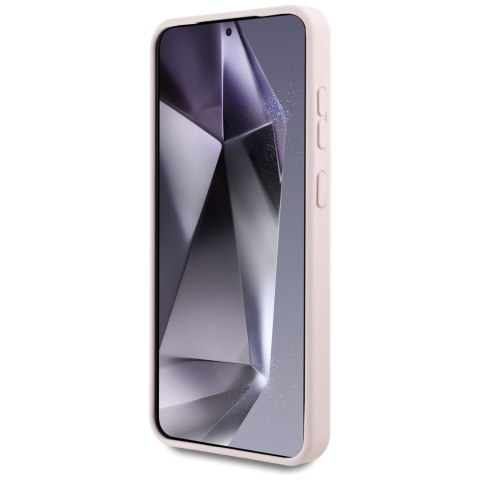 Etui Karl Lagerfeld Silicone Graffiti Ikonik Printed Logo MagSafe do Samsung Galaxy S25 różowy