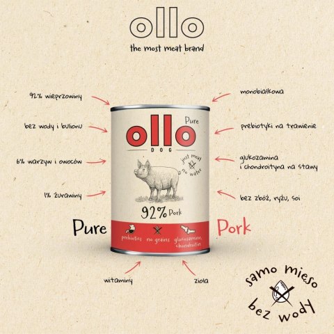 Ollo Pure Wieprzowina 850g