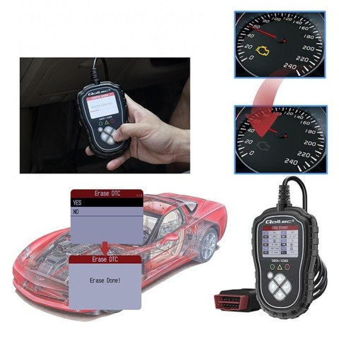 Cyfrowy Tester diagnostyczny ProLine | OBDII EOBD | 8V-25V | DualSystem