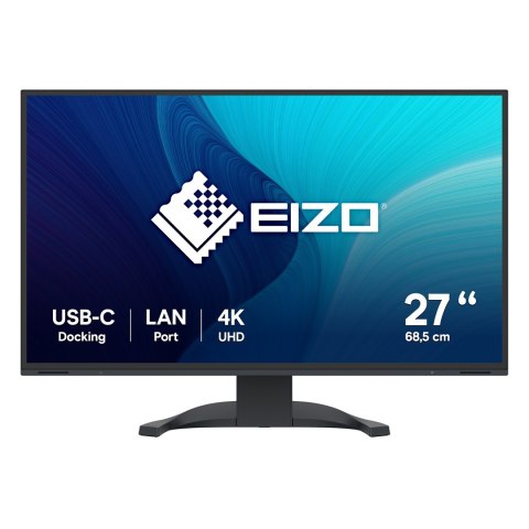 Monitor EIZO FlexScan EV2740X-BK - 68,6 cm (27") - 3840 x 2160 piksele - 4K Ultra HD - LCD - 5 ms
