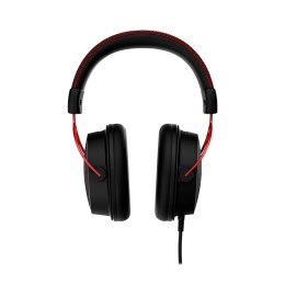 Zestaw słuchawkowy do gier HyperX Cloud Alpha czarno-czerwony, Przewodowy, 13 - 27000 Hz, Gaming, 298 g, Czerwony