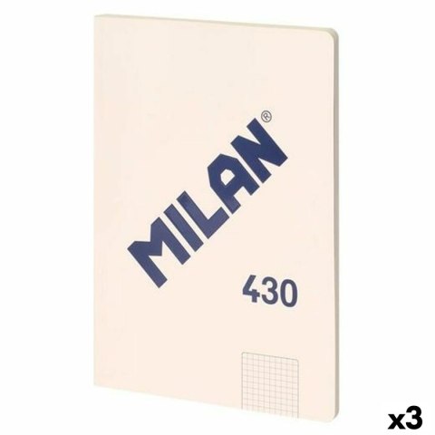 Notatnik Milan SERIE 1918 Beżowy A4 48 Kartki (3 Sztuk)