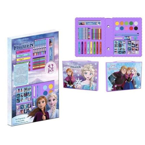 Zestaw Papeterii Frozen Liliowy