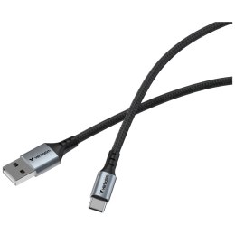 Kabel Verbatim Sync & Charge USB-A do USB-C QC 120cm czarny 31843