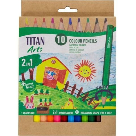 Kredki Titan Arts Wielokolorowy 10 Części