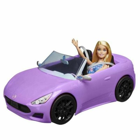 Lalka Barbie And Her Purple Convertible