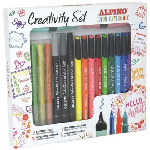 Zestaw markerów Alpino CREATIVITY COLOR EXPERIENCE Wielokolorowy 20 Części (8 Sztuk)