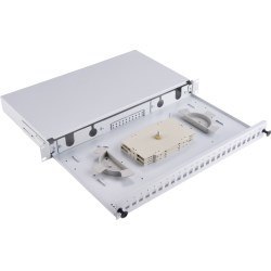 Alantec Przełącznica światłowodowa 24xSC simplex / 24xLC duplex 19" 1U z płytą czołową oraz akcesoriami montażowymi (dławiki, op
