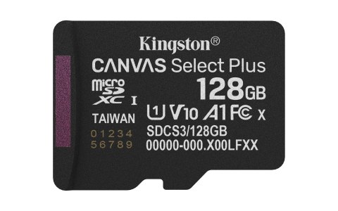 KINGSTON microSDXC 128GB Canvas Select Plus Gen3