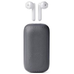 Lexon Speakerbuds Słuchawkibezprzewodowe z głośnikiem bluetooth szary/grey LA127G