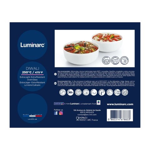 Półmisek Kuchenny Luminarc N7648 Biały Szkło 3 Części (3 pcs)