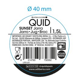 Dzbanek Quid Sunset Niebieski Plastikowy 1,5 L