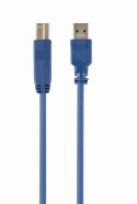 Kabel GEMBIRD CCP-USB3-AMBM-10 (USB 3.0 M - USB 3.0 Typu B M; 3m; kolor niebieski)