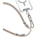 Uniwersalna smycz do telefonu kabel 2w1 Skinarma Dyno Ve USB-C/USB-C beżowy