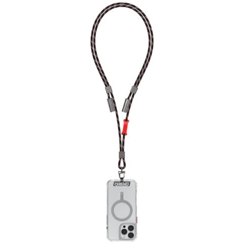 Uniwersalna smycz do telefonu kabel 2w1 Skinarma Dyno Ve USB-C/USB-C czarny