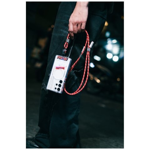 Uniwersalna smycz do telefonu kabel 2w1 Skinarma Dyno Ve USB-C/USB-C czarny
